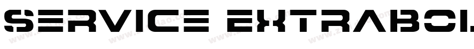 Service ExtraBold字体转换
